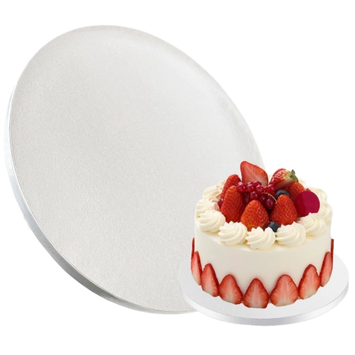 Podkład pod tort gruby biały okrągły podkładka pod tort mocny solidny 20cm